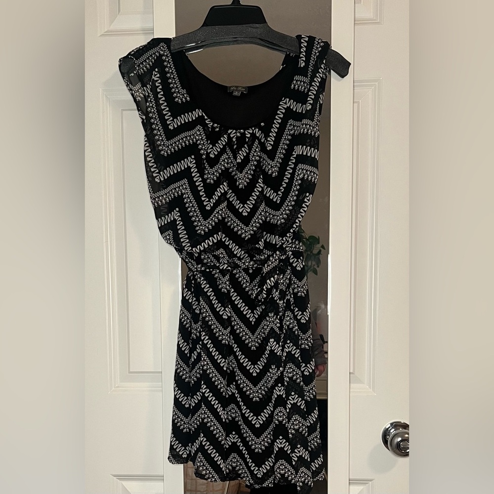 Black and White Mini Dress